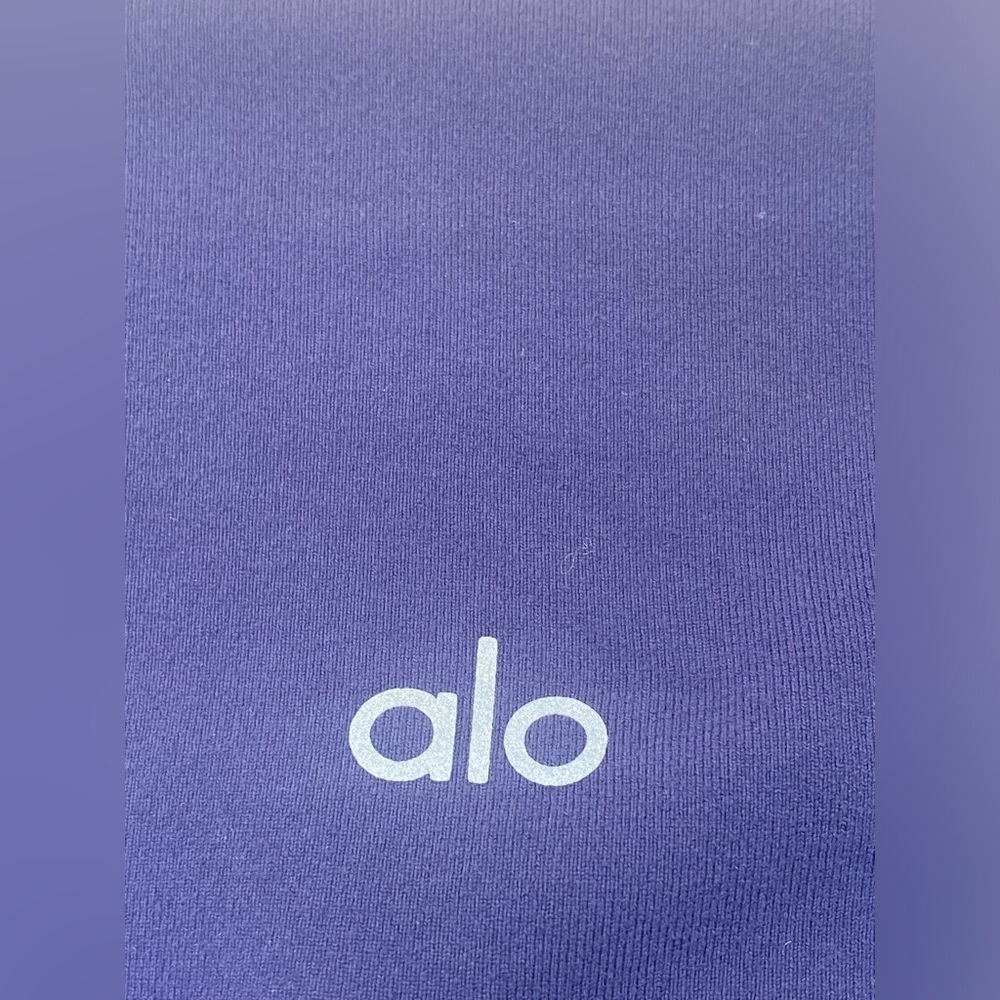 ALO Yoga Moto Leggings, Navy, Size Small - Picture 10 of 12